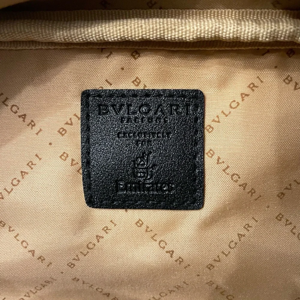 Emirates business class BVLGARI toiletry bag